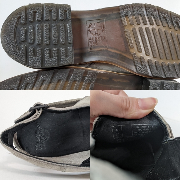 Dr. Martens Romana Grey Suede Loafers - Picture 8 of 8